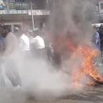 नेपालगञ्जमा एमाले कार्यकर्ताले गृहमन्त्री सुधन गुरूङको जलाए पुत्ला