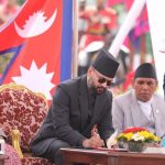 शपथ सकेर राष्ट्रपति कार्यालयबाट बाहिरिए प्रधानमन्त्री बालेन, सिंहदरबार जाँदै