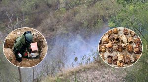 प्रहरी परिसरमा भेटिएका ८६ वटा बम सेनाद्वारा निष्क्रिय