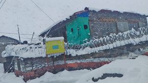 उत्तरी हुम्लामा बाक्लो हिमपात