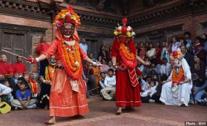 मल्लकालीन पाटनको अष्टमातृका नाच सम्पन्न