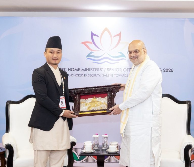दिल्लीमा गृहमन्त्री सुधन गुरुङ र भारतीय समकक्षी अमित शाहबिच भेटवार्ता